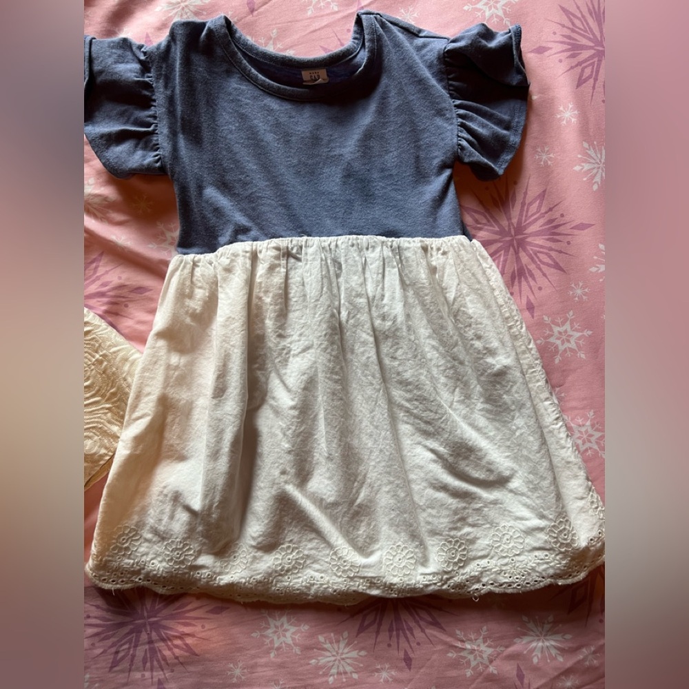 GAP Navy and Cream Kids Dress